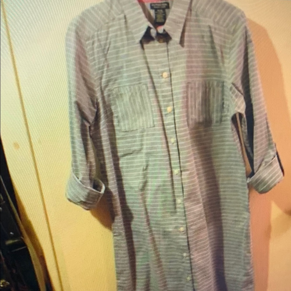 Striped Button-Up Shirt